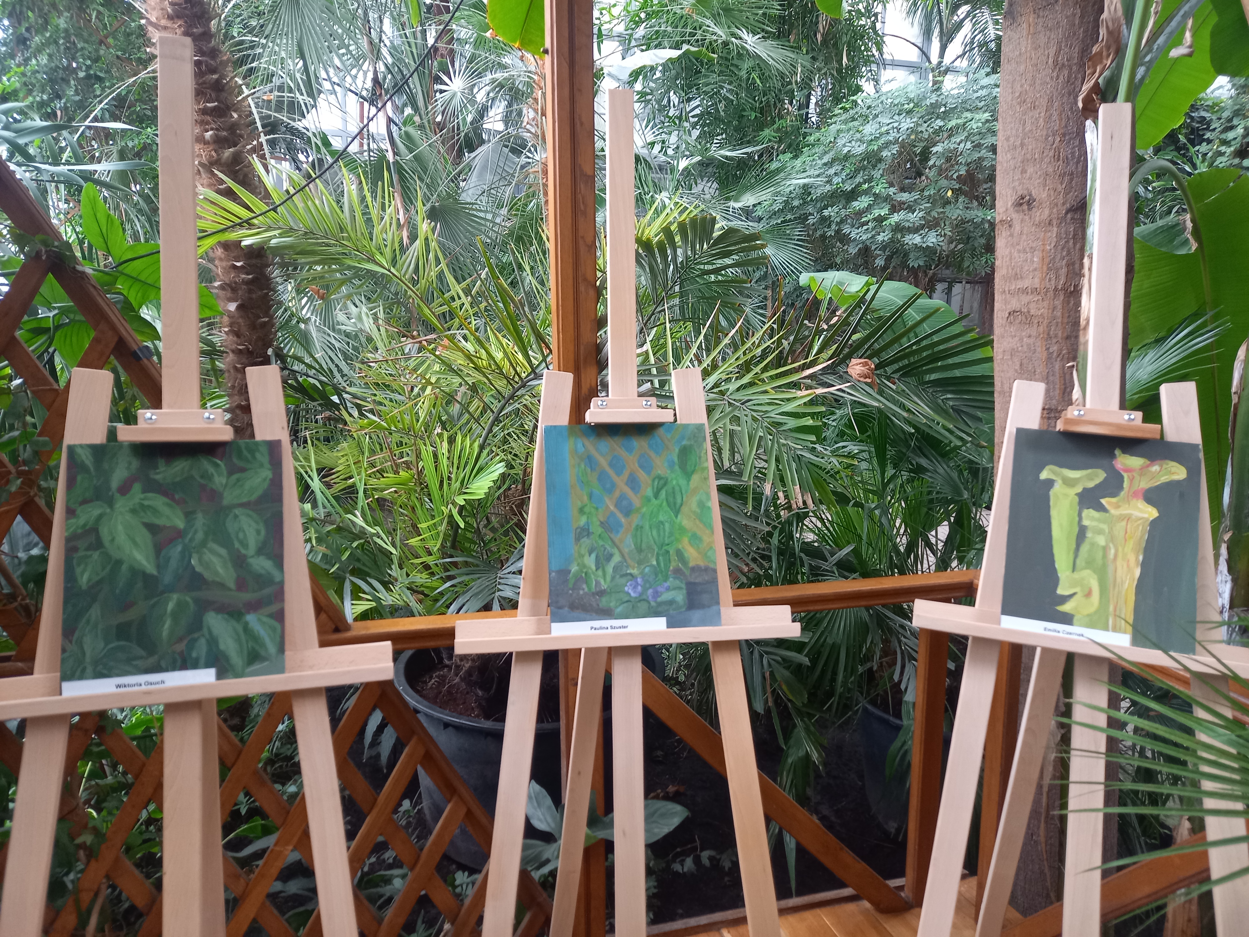 Wystawa prac uczniów ZSE-T w gliwickich tropikach