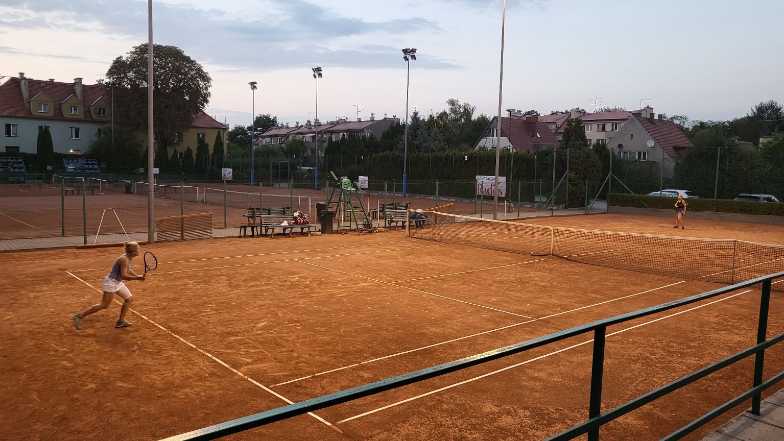 Tenisowi amatorzy w akcji