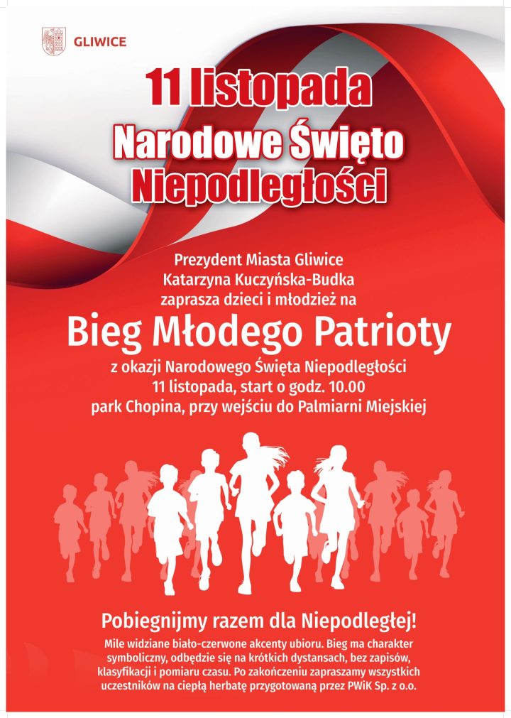 Plakat "Biegu Młodego Patrioty". 