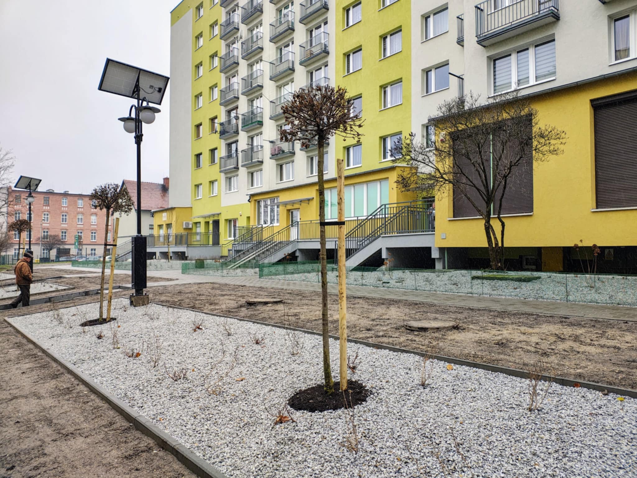 Nowa zagospodarowana przestrzeń w dzielnicy Szobiszowice