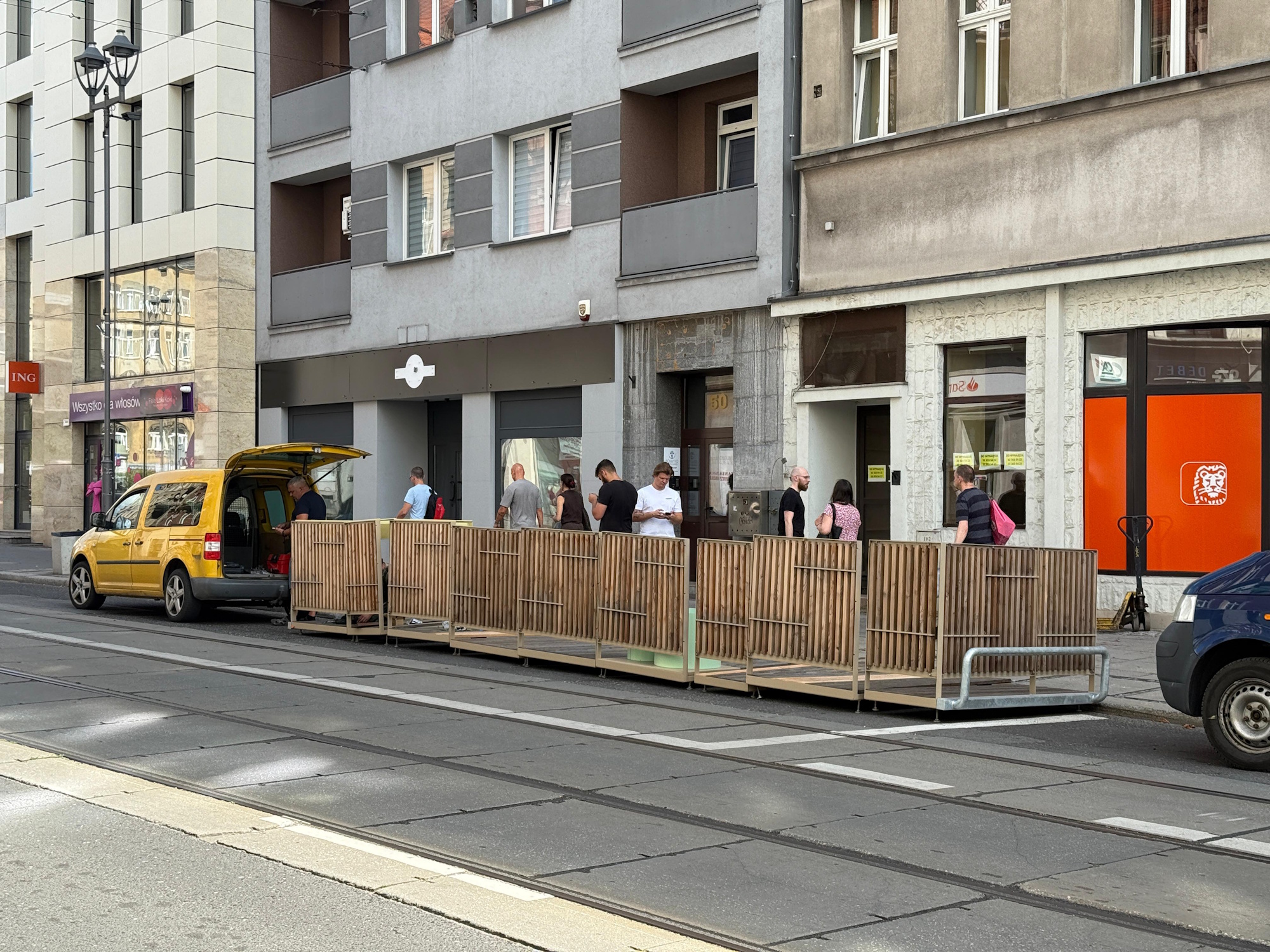 Nowe parklety przy ulicy Zwycięstwa