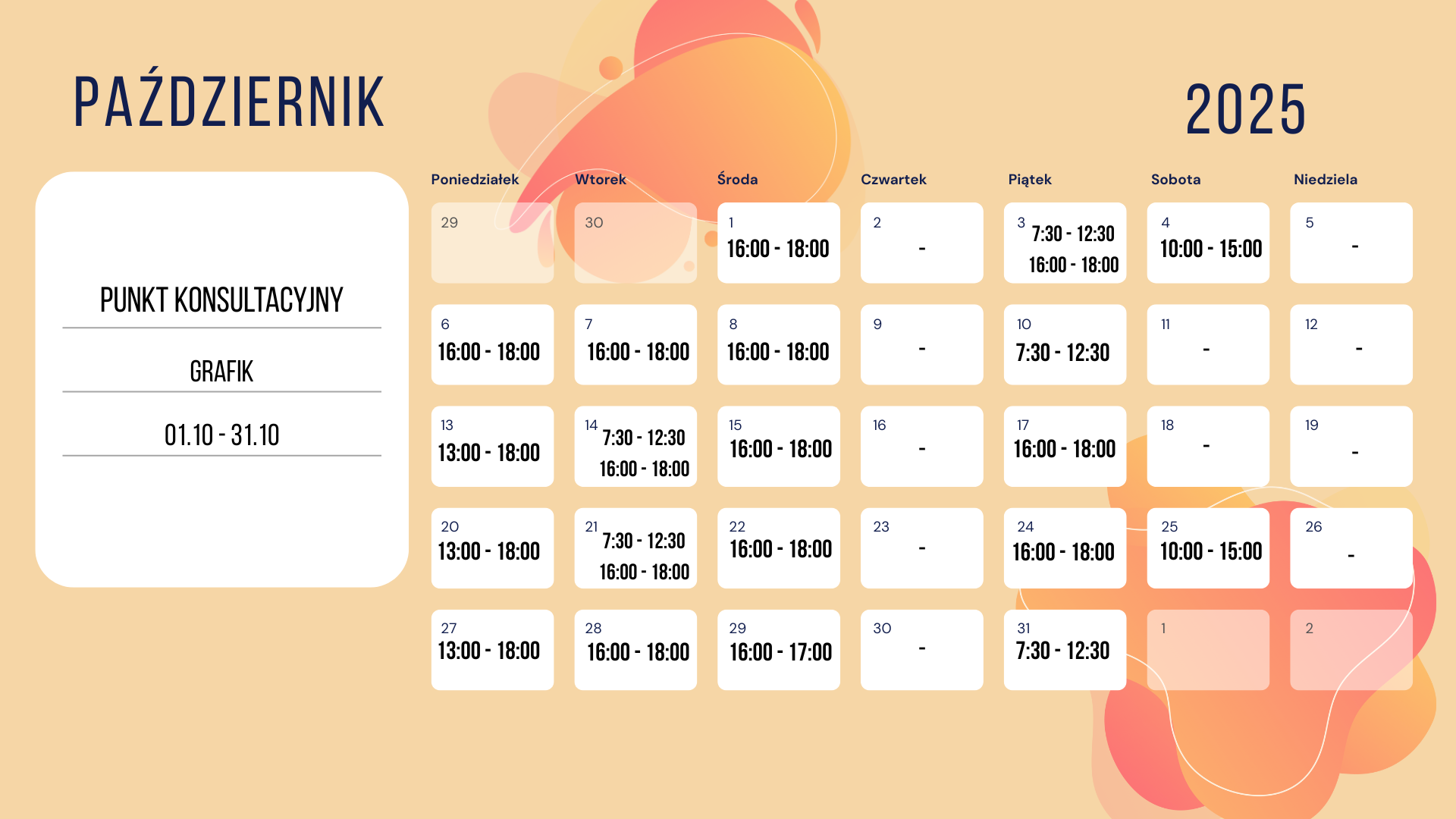Punkt konsultacyjny otwarty