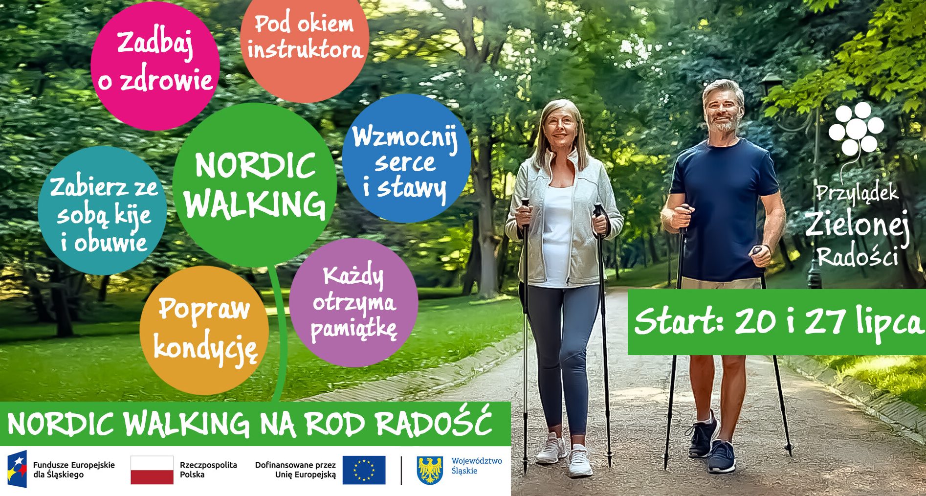 Nordic Walking na terenie ROD „RADOŚĆ” po raz drugi