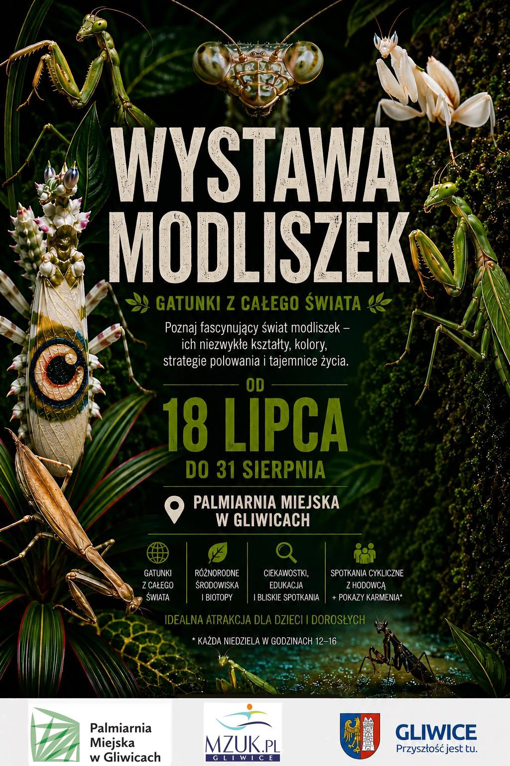 Palmiarnia zaprasza na wyjątkową wystawę modliszek